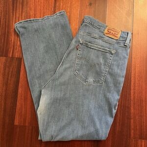 Levis Jeans Women 18w 725 High Rise Bootcut Blue Denim Plus Size Casual 38x29